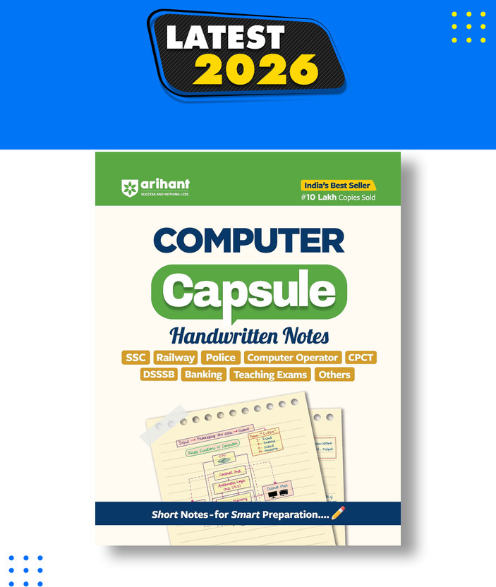 Arihant Computer Capsule Handwritten Notes Exam 2025-2026 | SSC, Railway, Banking, DSSSB, AFCAT, Police, CSAT & All Competitive Exams | Short Notes for Smart Preparation | English Medium(Paperback, Arihant Expert team)