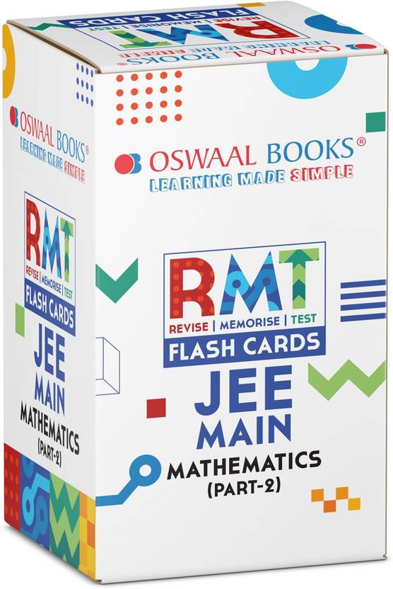 Oswaal RMT FLASHCARDS JEE Main Mathematics Part2 (For 2023 Exam) Buy