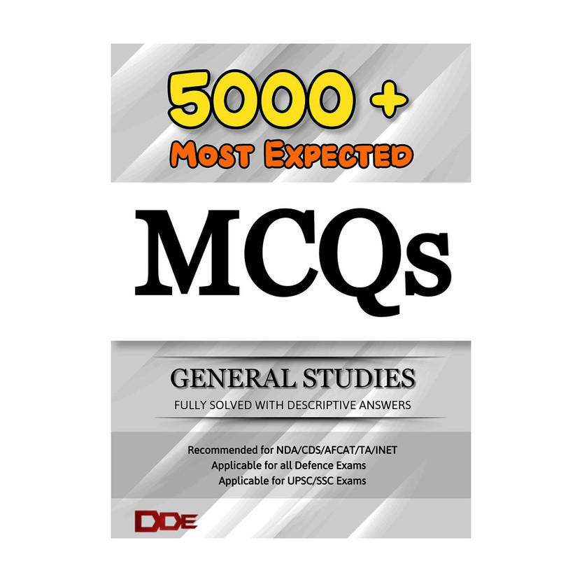 5000+ Most Expected MCQs  - CDS NDA MCQ book(English, Paperback, DDE - Defence Direct Education)
