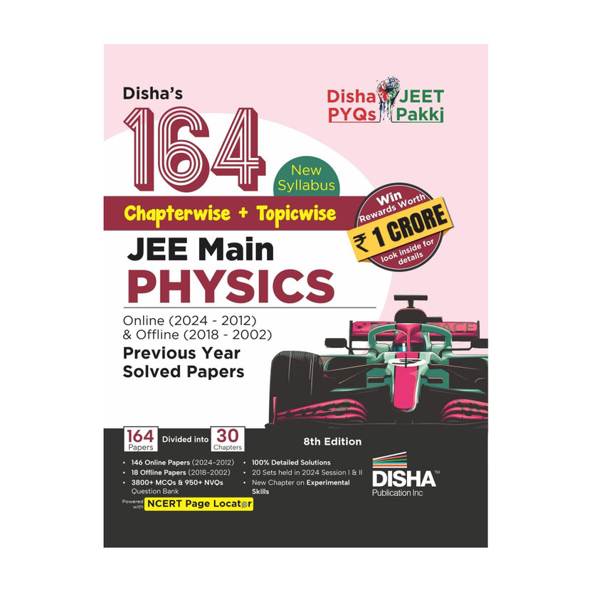 Flipkart (Old Edition ) Disha's 164 New Syllabus Chapter-wise + Topic-wise JEE Main Physics Online (2024 - 2012) & Offline (2018 - 2002) Previous Year Solved Papers 8th Edition | NCERT PYQ Question Bank with 100% Detailed Solutions(English, Paperback, unknown) - Flipkart Deal