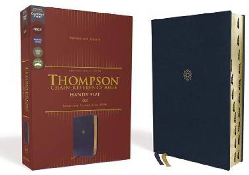NKJV, Thompson ChainReference Bible, Handy Size, Leathersoft, Navy