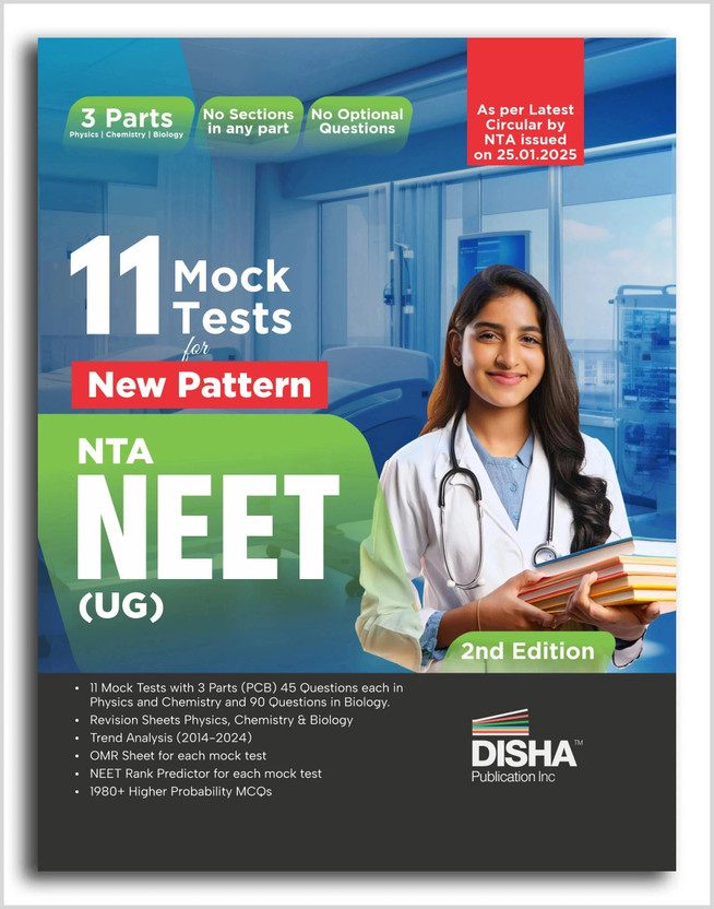 11 Mock Test for New Pattern Nta Neet(English, Paperback, unknown)