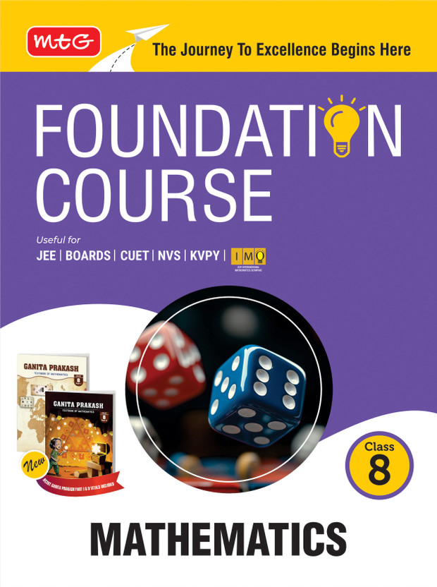 MTG Foundation Course Class 8 Mathematics Combined Part-1 & 2 For NEET, IIT-JEE, CUET & Boards Exams (Edition 2026-2027)(Paperback, MTG Editorial Board)