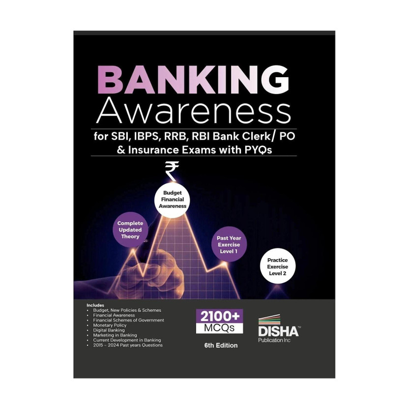 Banking Awareness for Sbi, Ibps, Rrb, Rbi Bank Clerk/ Po & Insurance Exams with Pyqs - Explanatory Notes & Practice Questions(English, Paperback, unknown)