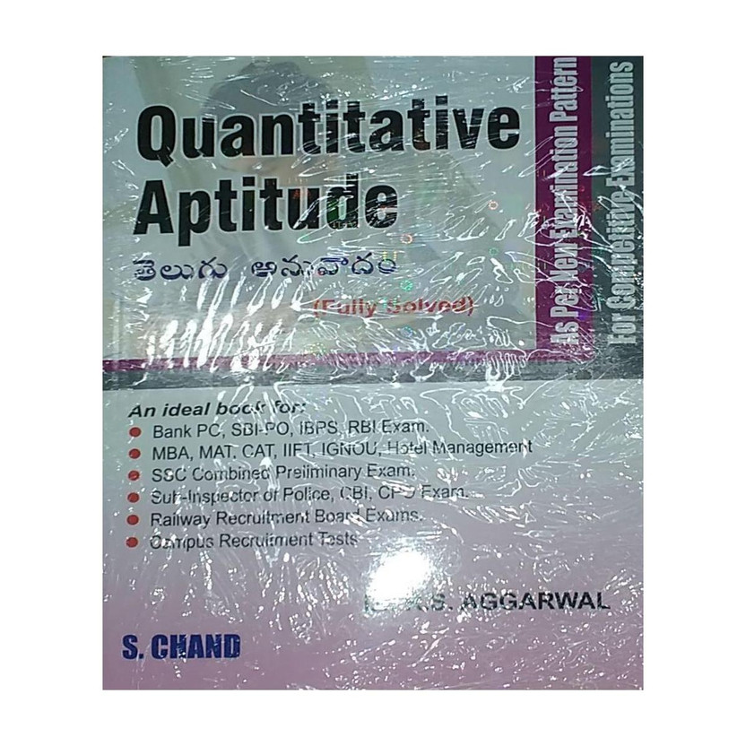 Quantitative Quantitative Aptitude Fully Solved 2021 Edition(Telugu, Paperback, Aggarwal R.S.) - Flipkart Deal