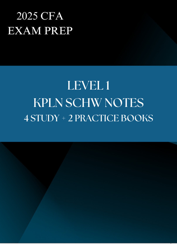 CFA Level 1 Books 2025 Complete Study Package, 6 Books, Question Banks  - CFA Level 1 Books 2025 Complete Study Package, 6 Books, Question Banks(Paperback, kaplschw)