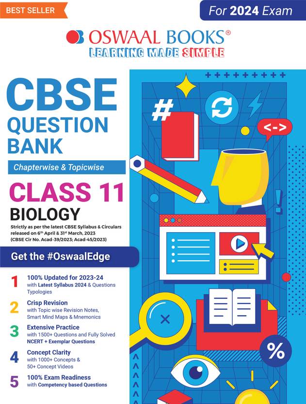 Oswaal CBSE CWT Question Bank Class 11 Biology Book (2024 Exam): Buy