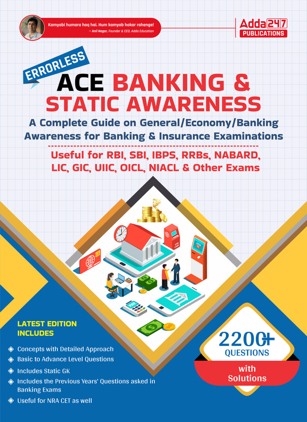 Ace Banking And Static Awareness Book For SBI , RBI, IBPS , RRB's, NABARD, LIC Other Bank Exams(English, Paperback, Adda247)