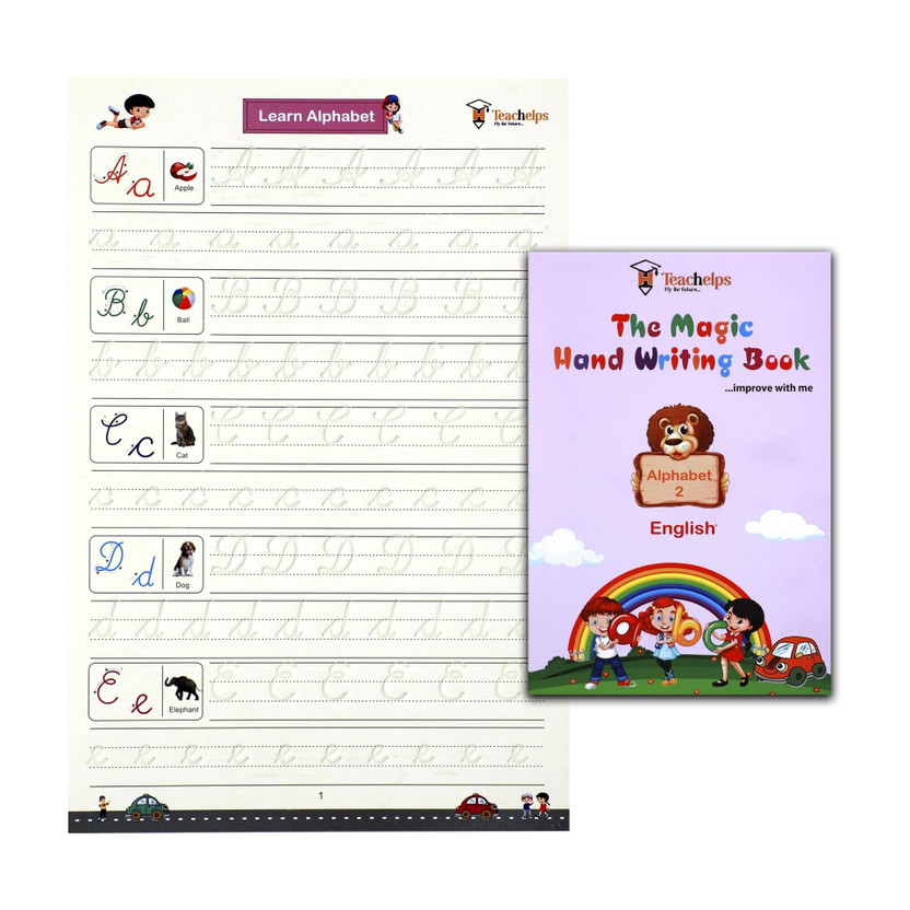 Cursive Writing Magic Book | The Magic Hand Writing Book | Reusable | 1 Pen Set  - Cursive Magic Book(Hardcover, Teachelps Education)