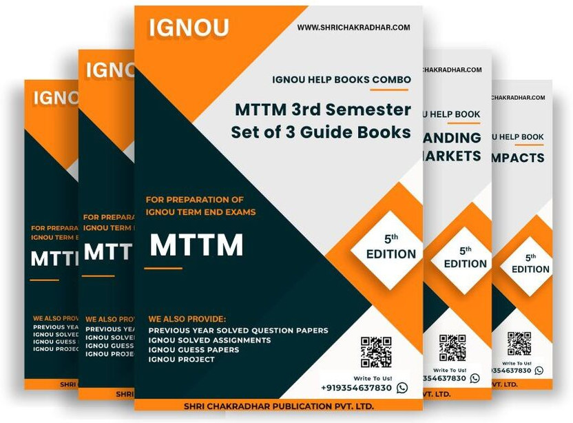 MTTM 3rd Semester IGNOU Study Material Combo (Set of 3 IGNOU Guide Books including MTTM 9, MTTM 10 & MTTM 11) (Tourism and Travel Management) with Latest Solved PYQs & Chapter-Wise Questions  - Get the PDF of this book at Rs. 99, WhatsApp us at +919354637830, or visit our website shrichakradhar.com.