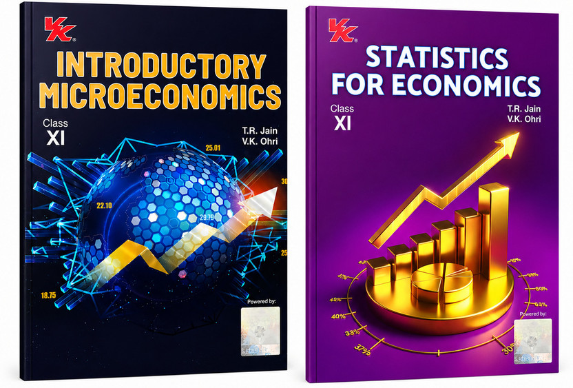 Economics Class XI Book Set (2 Books) – Introductory Microeconomics & Statistics For Economics | T.R. Jain, V.K. Ohri | VK Publications(Paperback, V.K. OHRI, T.R. JAIN)