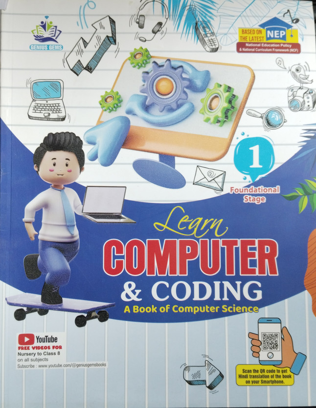 Learn Computer & Coding A Book of Computer Science Foundational 1(Paperback, Er. Sanyam Jain, Aysha Harun)