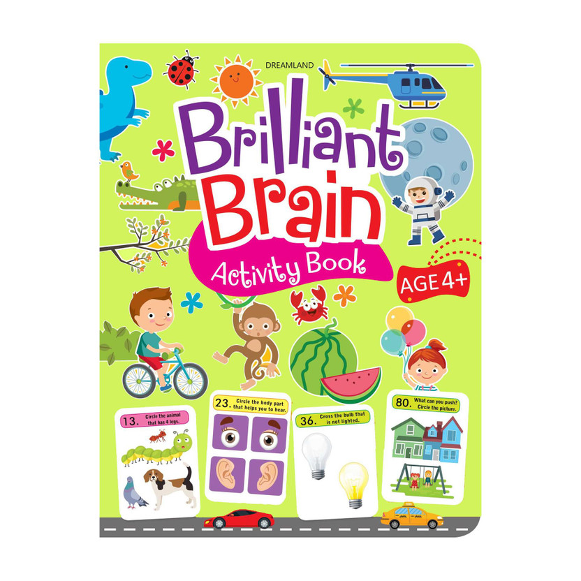 Brilliant Brain Activity Book 4+  - Enhance the Child Mind with Cognitive Excellence with Interactive Activity Book | 88 Pages(English, Paperback, unknown)