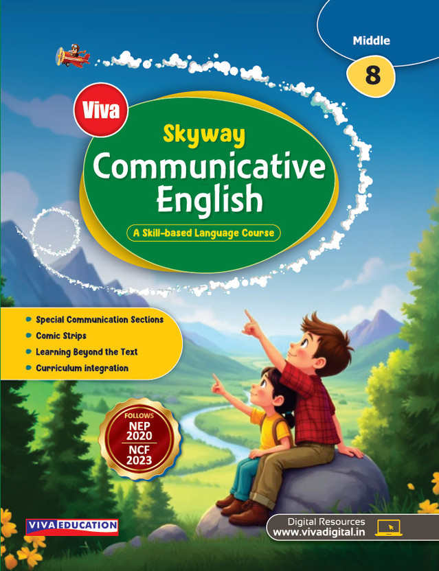 Skyway Communicative English Class 8 | First Published 2026 | For Academic Session 2026-27 | A Comprehensive Skill-Based Language Course for Effective Communication (Middle Level) | Reading, Writing, Grammar, Vocabulary Development, Critical Thinking, and 21st-Century Language Learning | Aligned wit
