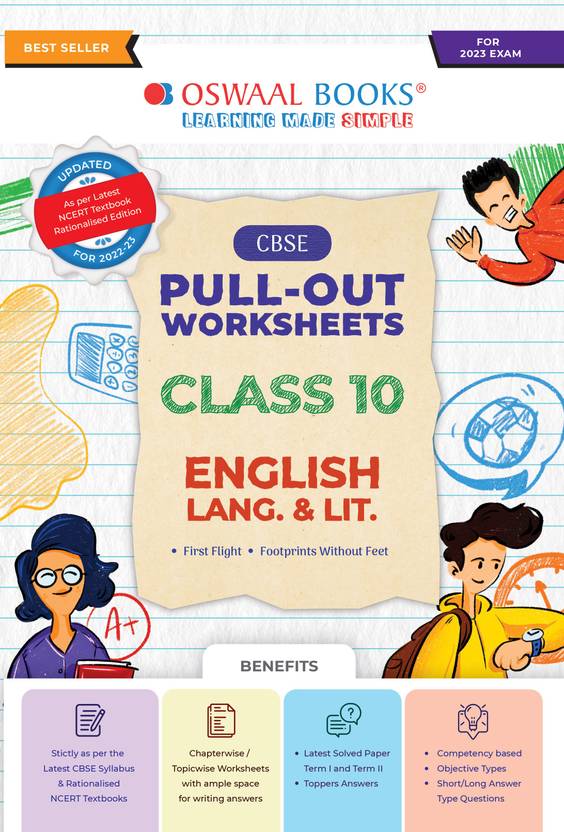 Oswaal CBSE Pullout Worksheets Class 10 English Language & Literature