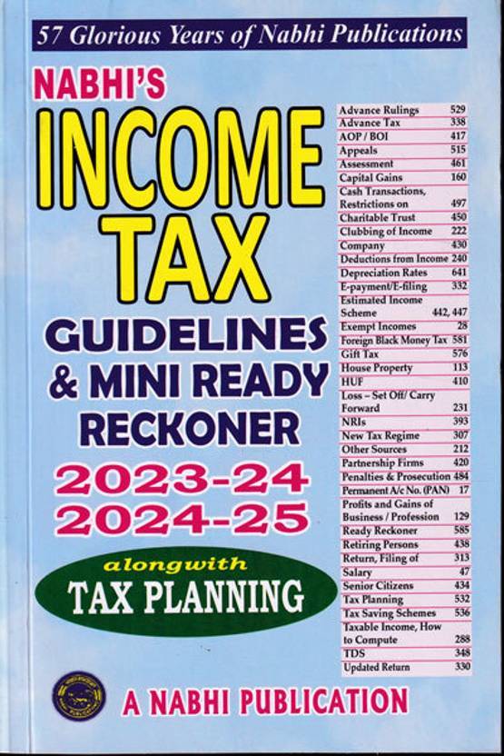 Tax Guidelines and Mini Ready Reckoner 202324 and 202425