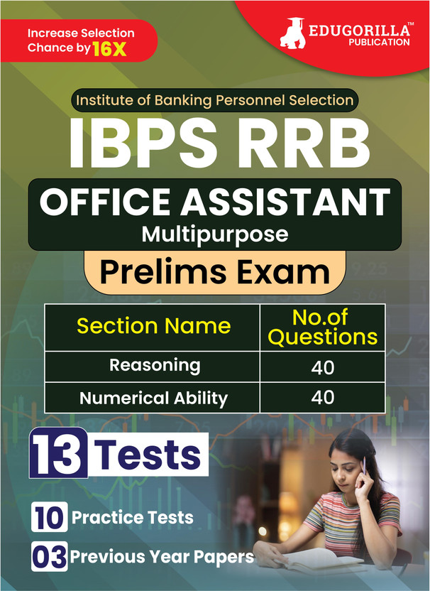 EduGorilla IBPS RRB Office Assistant Prelims Book 2023 (English Edition) - 10 Full Length Mock Tests and 3 Previous Year Papers with Free Access to Online Tests  - 2024 (English Edition) - 10 Full Length Mock Tests and 3 Previous Year Papers with Free Access to Online Tests(English, Paperback, Edugo