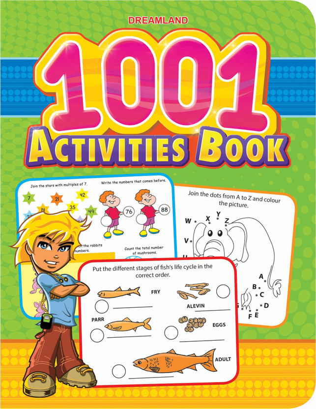 1001 Activities Book  - Enhance the Child Mind with Fun Activities of Word Searches, Puzzles, Dot-to-Dots, Mazes and Colouring | Activity books for kids(English, Paperback, unknown)