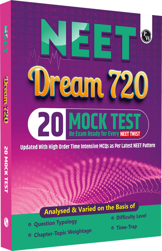 PW 20 NEET Dream 720 Mock Tests For 2026 Exams | Full Syllabus Tests of Physics, Chemistry & Biology(Paperback, PW)
