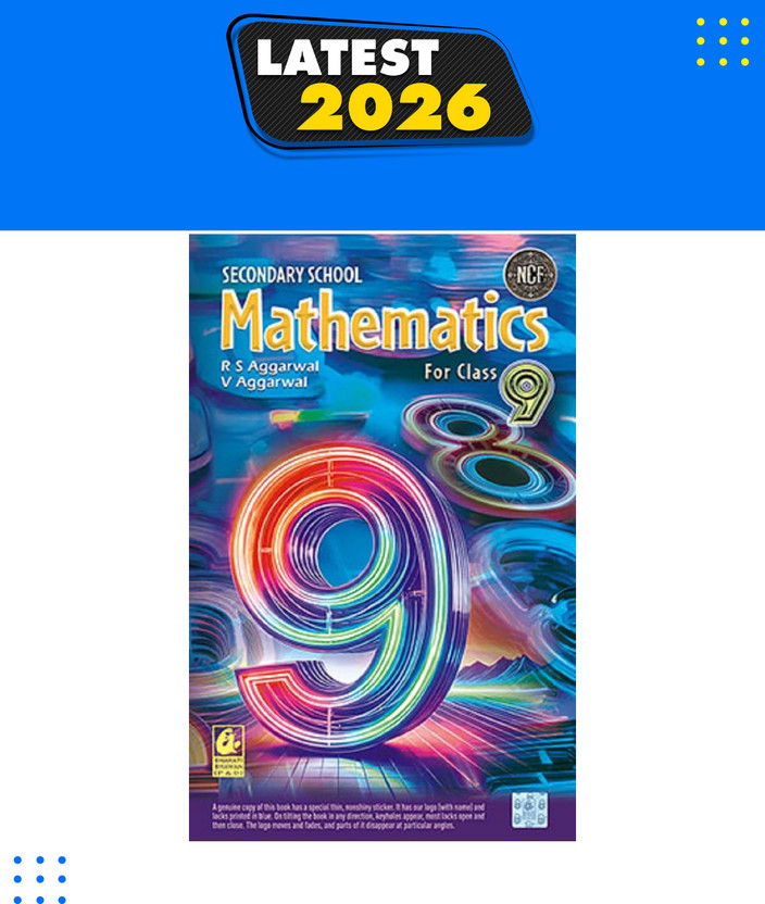 Bharati Bhawan 2026-2027 Book Secondary School Mathematics for Class 9 -CBSE -by R.S. Aggarwal, Veena Aggarwal, R S Aggarwal|New Latest Edition For 2026-2027(Paperback, Rs Aggarwal)