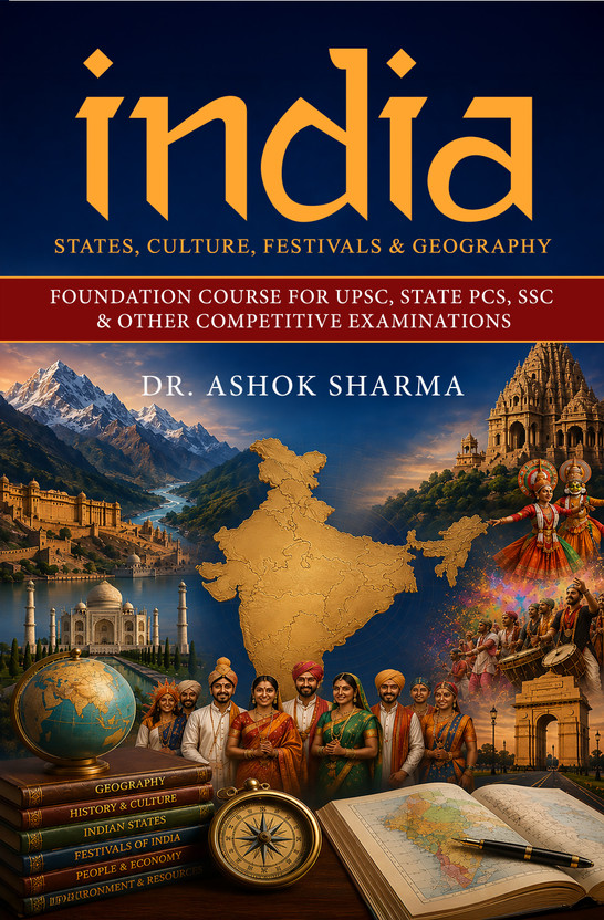 Flipkart India: States, Culture, Festivals & Geography - Foundation Course for UPSC, State PCS, SSC & Other Competitive Examinations(Paperback, Dr. Ashok Sharma) - Flipkart Deal