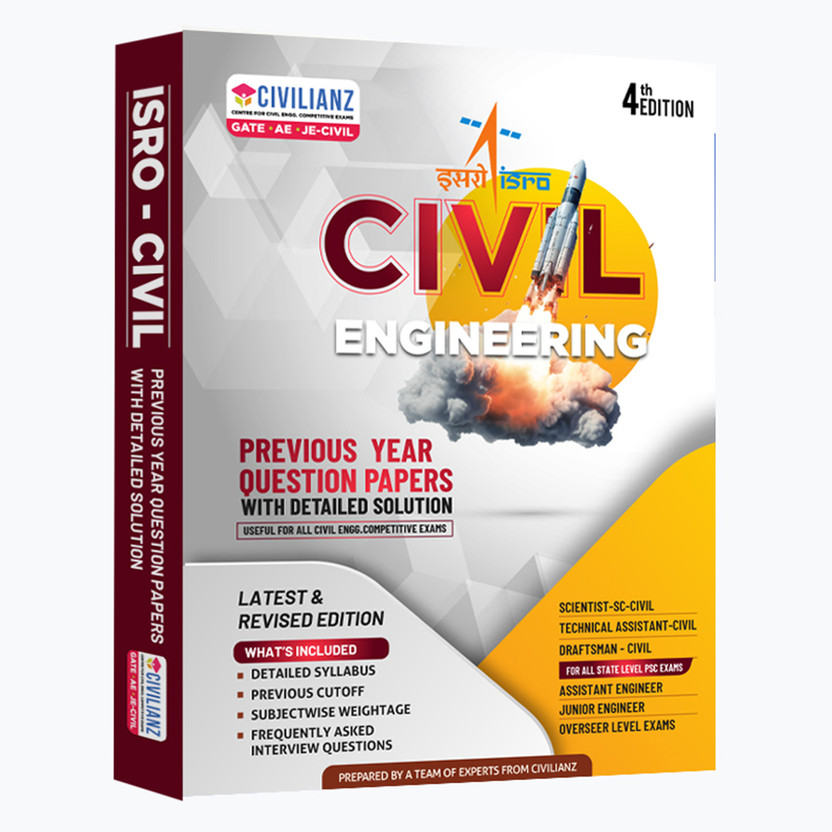ISRO CIVIL PREVIOUS YEAR QUESTION PAPERS WITH DETAILED SOLUTION  - BEST BOOK FOR CIVIL ENGINEERING COMPETITIVE EXAMS(Paperback, YAMUNABHARATHI S)