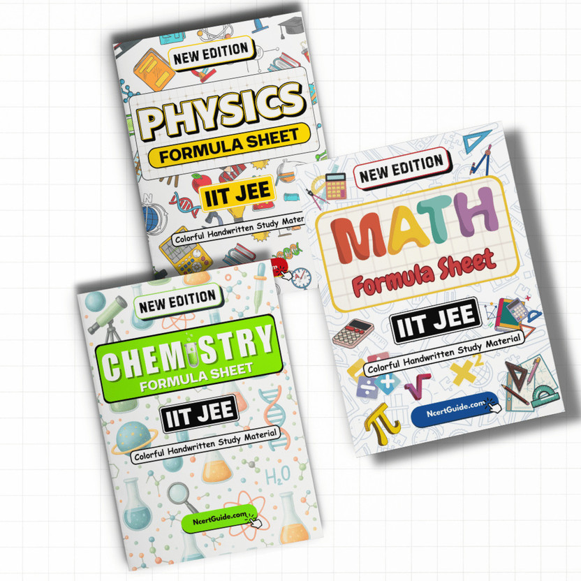 IIT JEE PCM Combo | Physics, Chemistry & Maths Formula Sheets | Handwritten & Colorful | Quick Revision Set(Paperback, Misba Shaikh)