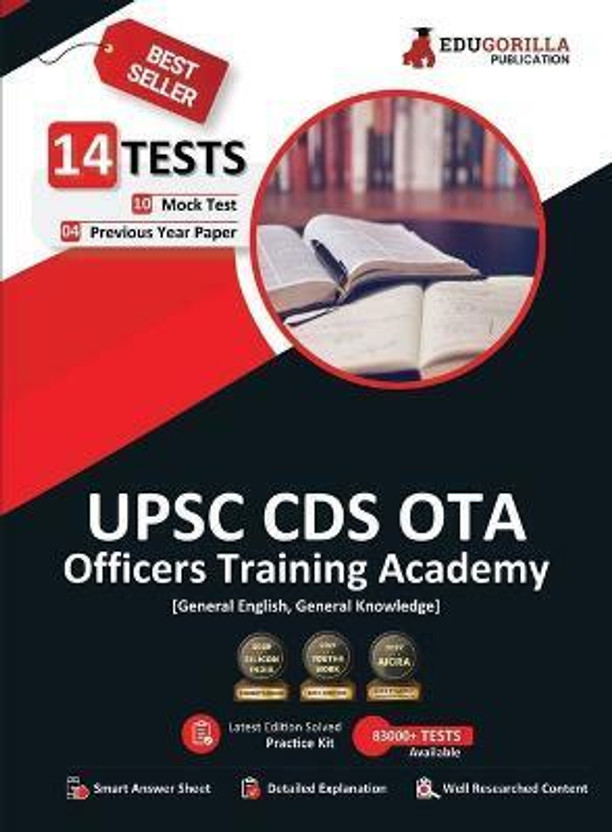 UPSC CDS OTA General English and General Knowledge (English Edition) - 10 Mock Tests and 4 Previous Year Papers (1600 Solved Questions) with Free Access to Online Tests  - (English Edition) - 10 Mock Tests and 4 Previous Year Papers (1600 Solved Questions) with Free Access to Online Tests(English, P