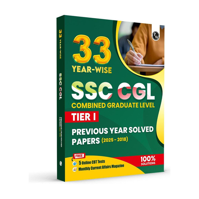 PW 33 SSC CGL (Combined Graduate Level) Tier 1 Previous Year Solved Papers (2025-2018)(Paperback, PW)