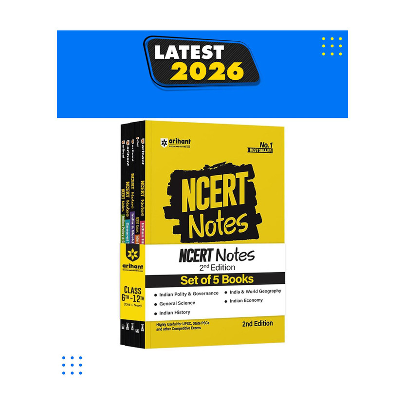 Arihant Arihant NCERT Notes Indian Economy, Polity & Governance, World Geography, History, General Science | Class 6 to 12 (Old + New) | Useful for UPSC, State PSCs & Other Competitive Exams | 2nd Edition(English, Paperback, Ameebh) - Flipkart Deal