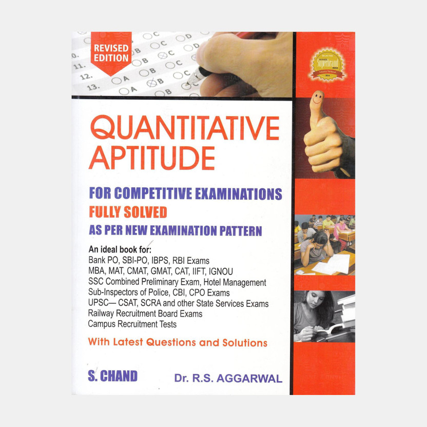 Quantitative Aptitude for Competitive Examinations  - By Dr. R.S. Aggarwal Used Like New(English, Paperback, Aggarwal R. S)
