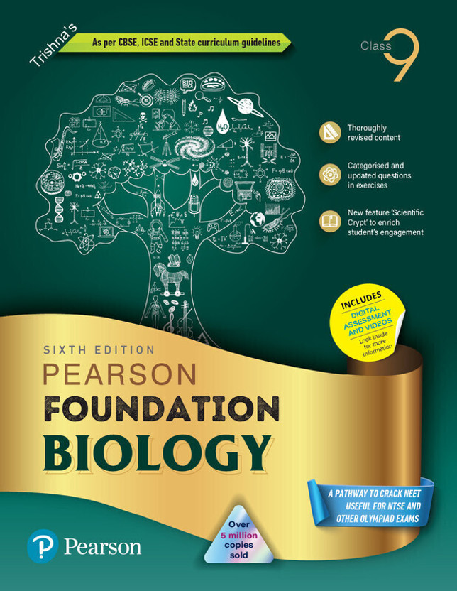 Pearson IIT Foundation'24 Biology Class 9, As Per CBSE, ICSE . For JEE|NEET|NSTE|Olympiad|Free access to vidoes - 6 e(English, Paperback, unknown)