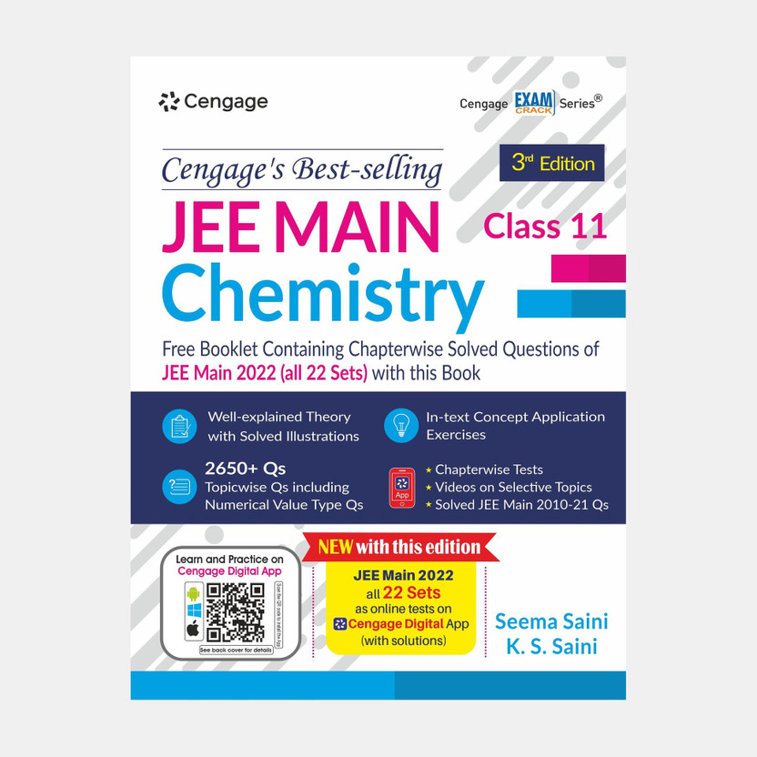 JEE JEE Main Chemistry: Class 11 (Book + Booklet) with Free Online Assessments and Digital Content 2023(Paperback, Seema Saini, K. S. Saini) - Flipkart Deal