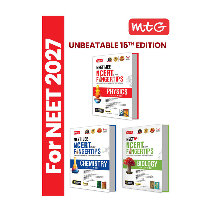 MTG MTG NCERT at your Fingertips Physics, Chemistry & Biology For NEET Exam 2026-2027(English, Paperback, unknown) - Flipkart Deal