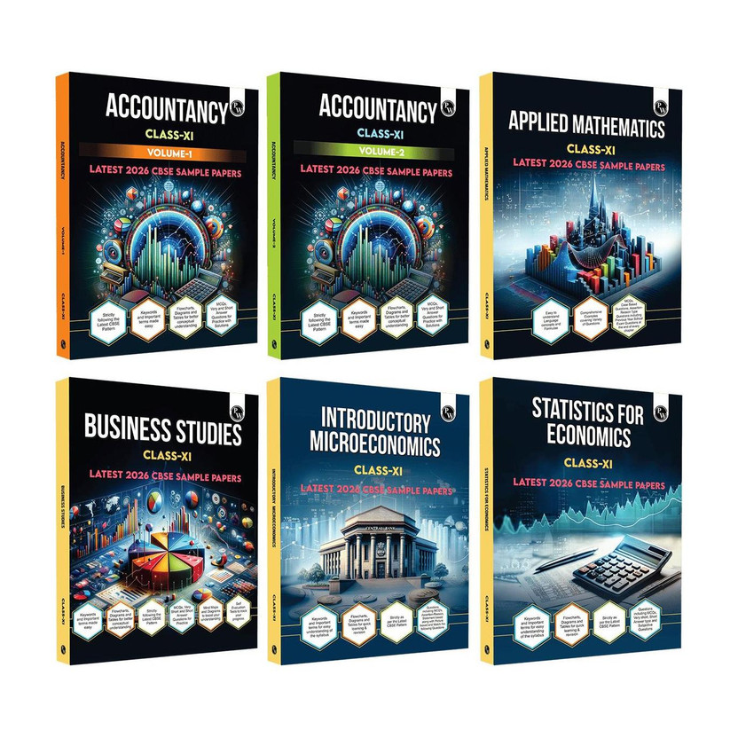 PW CBSE Class 11 Commerce Books with Revision Books Combo Set of 6 Books(Paperback, PW)