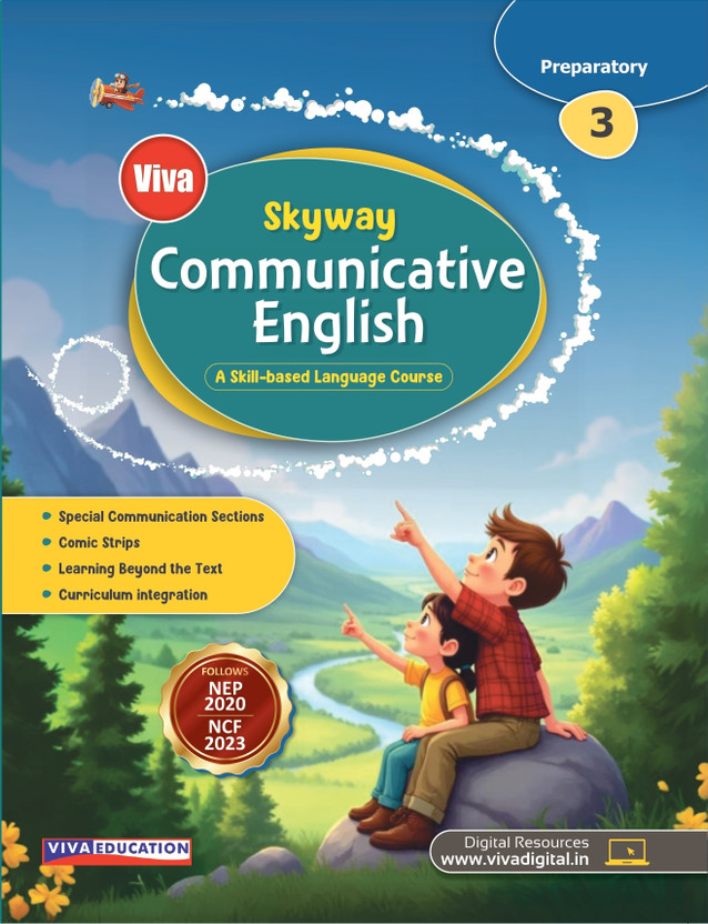 Skyway Communicative English Class 3 | First Published 2026 | For Academic Session 2026-27 | A Comprehensive Skill-Based Language Course for Effective Communication (Middle Level) | Reading, Writing, Grammar, Vocabulary Development, Critical Thinking, and 21st-Century Language Learning | Aligned wit