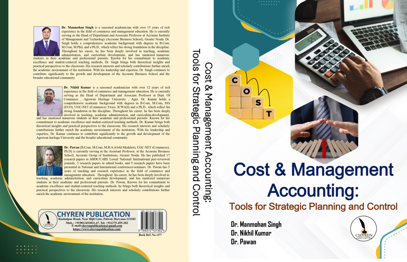 Cost & Management Accounting: Tools for Strategic Planning and Control  - B5 Size(Paperback, Dr. Manmohan Singh, Dr. Nikhil Kumar, Dr. Pawan)