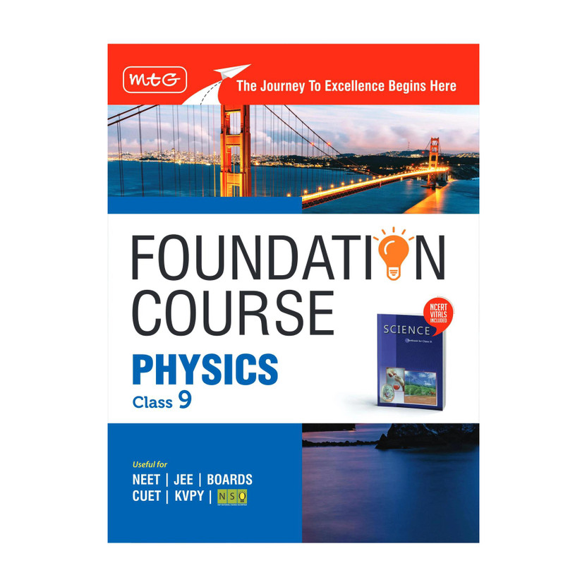 MTG MTG Foundation Course Class 9 Physics Book (Edition 2025) For IIT JEE, NEET, NSO Olympiad, CUET, KVPY & Boards Exam | Based on NCERT Latest Pattern(English, Hardcover, MTG Editorial Board) - Flipkart Deal