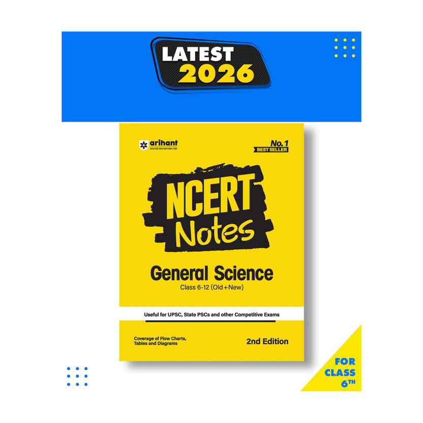 Arihant Arihant NCERT Notes General Science | Class 6 to 12 (Old + New) | Useful for UPSC, State PSCs & Other Competitive Exams | Coverage of Flow Charts,Maps & Diagrams | 2nd Edition 2025 Edition(English, Paperback, Singh Digvijay) - Flipkart Deal