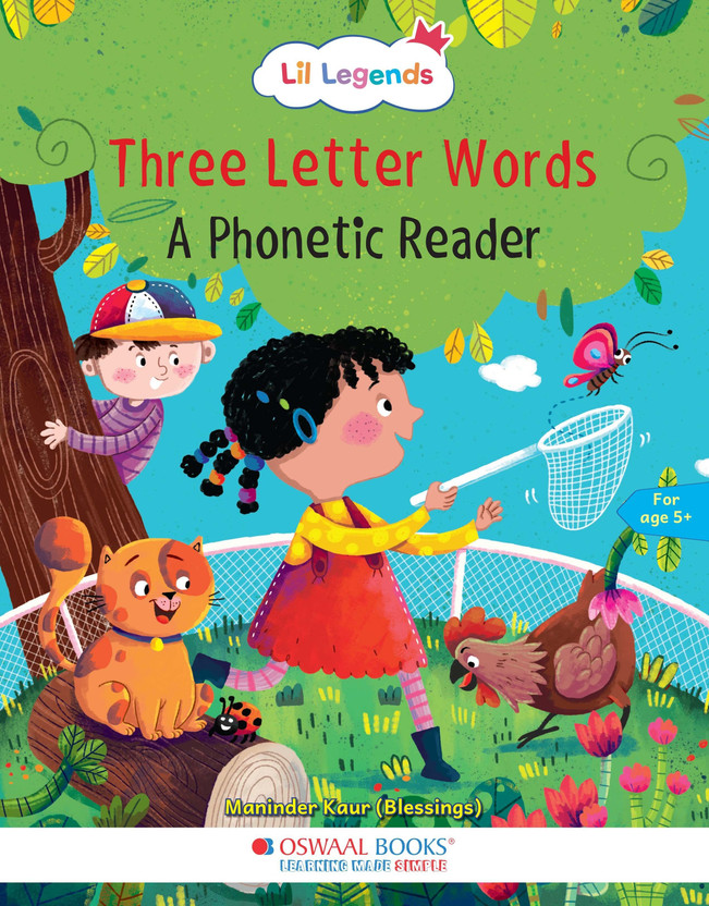 Lil Lil Legends Three Letter Words A Phonic Reader- CVC Phonics Book for Kids | Letter Sounds, Blending and Word Recognition | Early Reading Practice Workbook | For Nursery/LKG/UKG | Age 5+(English, Paperback, unknown) - Flipkart Deal