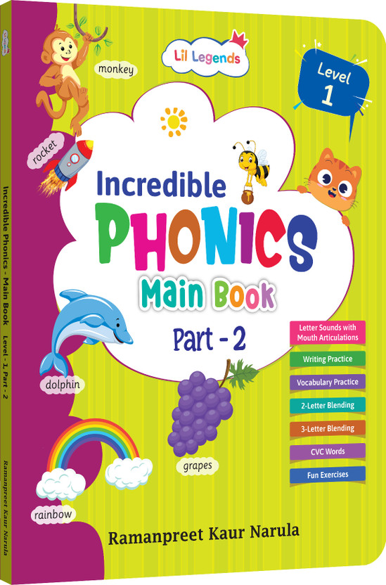 Oswaal Lil Legends Incredible Phonics Main Book Level 1 Part 2(English, Paperback, unknown)