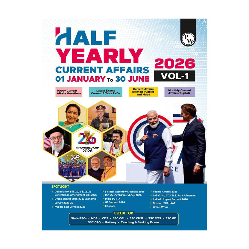 PW Half Yearly Current Affairs Magazine Vol. 1 Jan-Jun 2026(Paperback, PW)