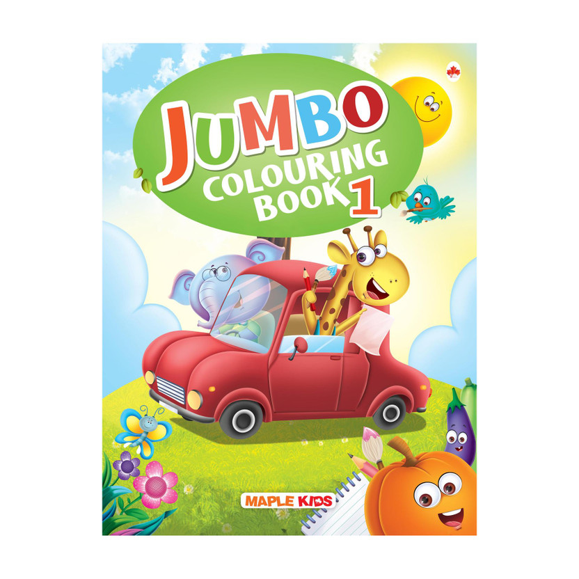 Jumbo Jumbo Colouring Book - Activity Colouring Book - Gift to children for painting, drawing and colouring with reference guide(English, Paperback, Maple Press) - Flipkart Deal