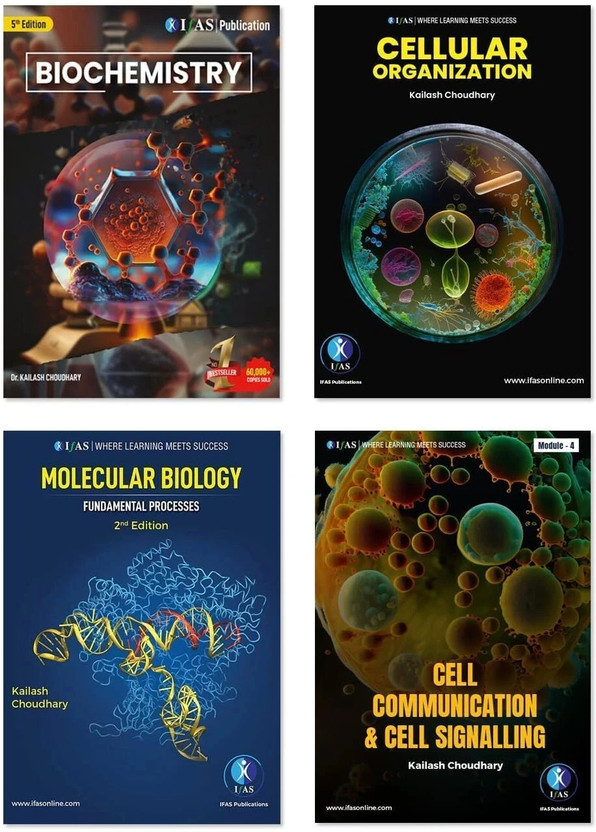 Flipkart BIOCHEMISTRY,CELL BIOLOGY,MOLECULAR BIOLOGY,CELL SIGNALING  - Complete Theory Study Material CSIR NET Life Science [Set of 4 Books] | Best Seller Life Science Fundamental Concepts & Practice Notes for NTA UGC CSIR NET JRF Life Science, GATE Life Science, DBT, ICMR, SET & BARC in India | Reference Bo - Flipkart Deal