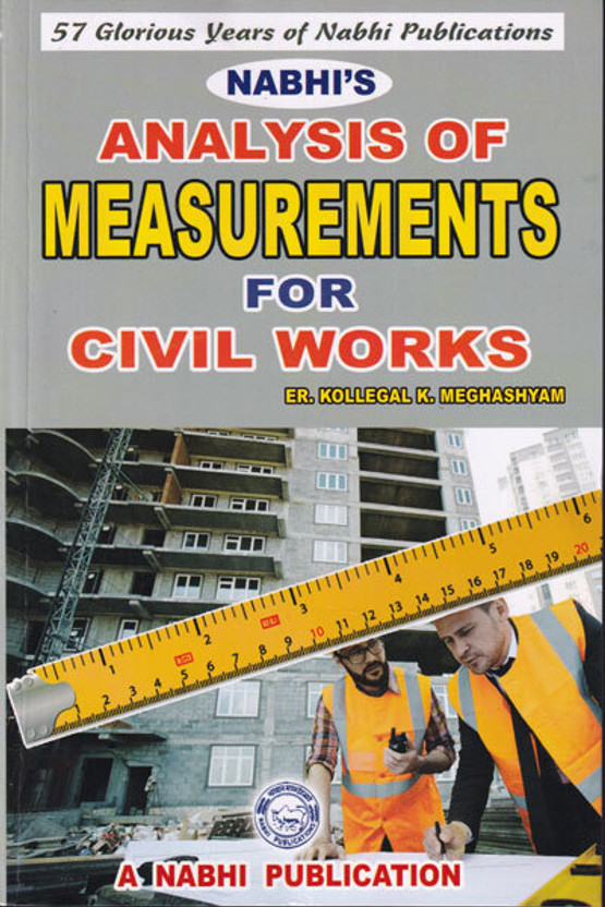 Analysis Analysis of Measurement for Civil Works(English, Hardcover, Meghashyam Kollegal K) - Flipkart Deal