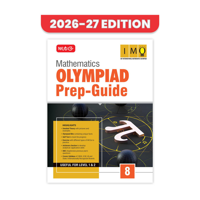 MTG MTG Mathematics (IMO) Olympiad Prep Guide Class 8 | Detailed Theory, Exercise with Self Test For Practice | SOF Olympiad Books For Exam 2026-27 (Useful For Level-1 & 2)(Paperback, MTG Editorial Board) - Flipkart Deal