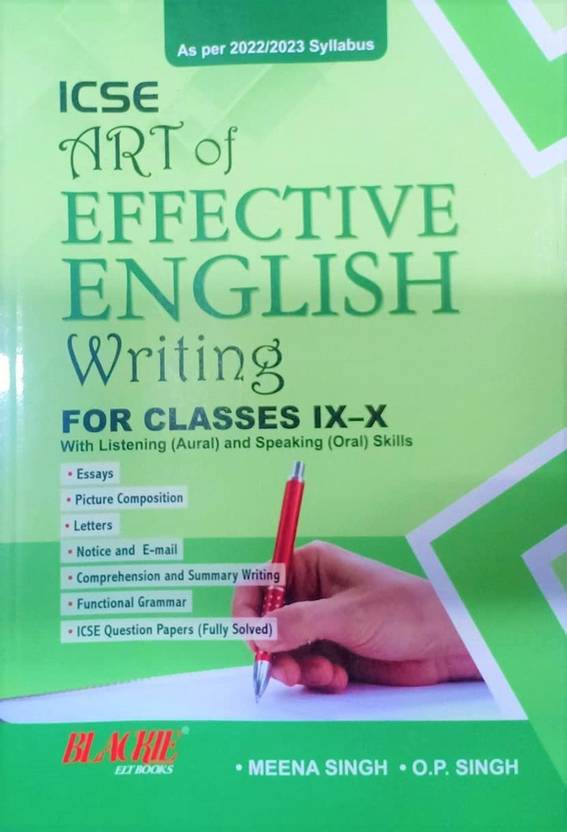 ICSE Art of Effective English Writing ( IXX) 20222023 Buy ICSE Art