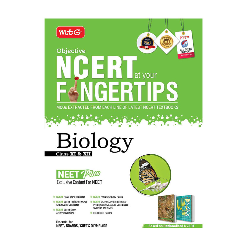 MTG MTG Objective NCERT at your FINGERTIPS Biology - NCERT NEET Trend Indicator, Notes with HD Pages, Exam Archive & MCQs | NEET Books (Based on NCERT Latest Pattern For 2025 Exam)(Paperback, MTG Editorial Board) - Flipkart Deal