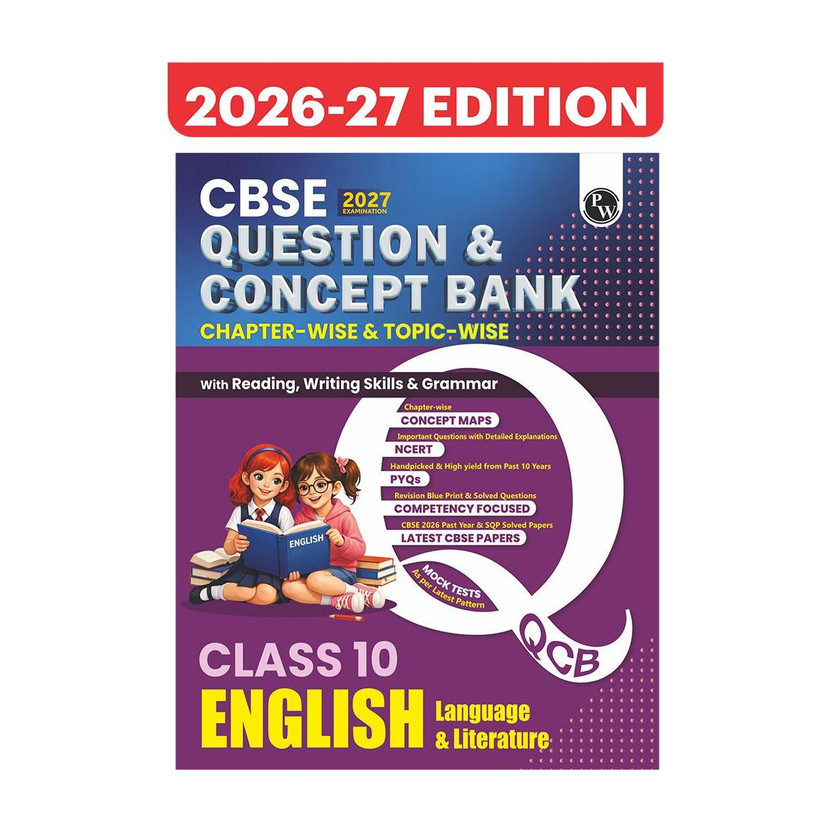 PW PW CBSE Question & Concept Bank (QCB) Class 10 English Language & Literature Chapter-wise and Topic-wise Solved Questions For 2027(English, Paperback, Tyagi Anurag) - Flipkart Deal