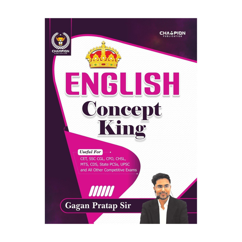 English English Concept King | Bilingual | All Rules and Concepts of Competitive English | Grammar Book | Gagan Pratap Sir | Useful For - CET, SSC CGL, CPO, CHSL, MTS, CDS, State PCSs, UPSC and All Other Competitive Exams  - English Grammar
Best Book For Competitive English(Champion Publication, Gagan Prata - Flipkart Deal
